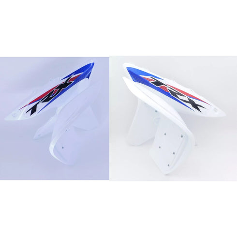 HONDA TRX450R, TRX450ER TRX 450R 450ER ROSS WHITE FRONT FENDER KIT 2006-2014